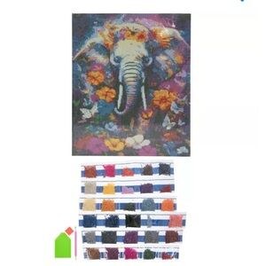Viral Floral Elephant Diamond Art Kit TikTok
